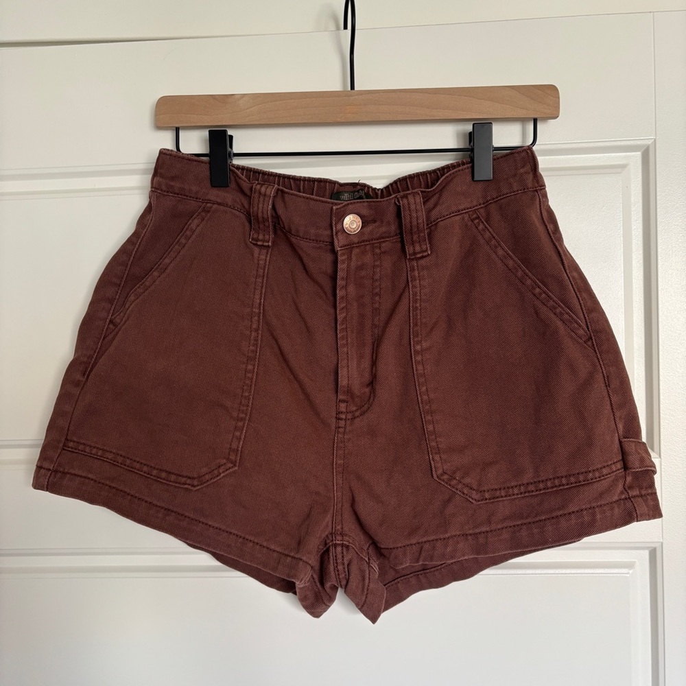 Wild Fable Super High-Waist Utility Brown Women's Shorts - Size 4/27r